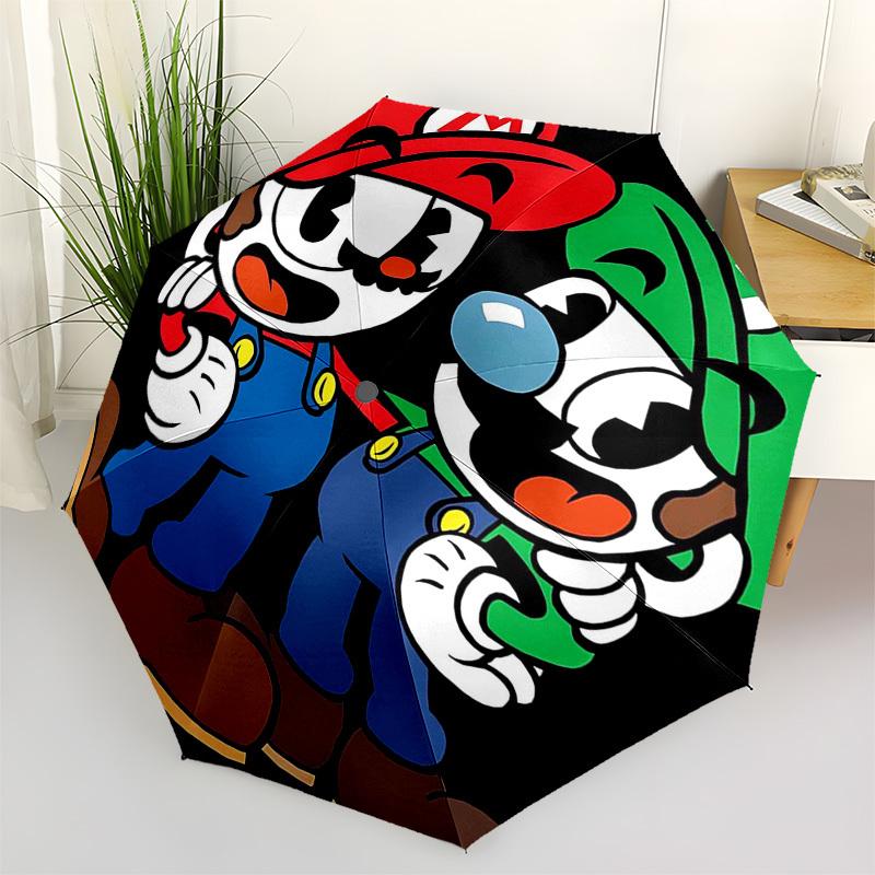 1pc Mario & Luigi Outdoor Umbrella - Automatic Opening/Closing, Portable 3-Fold Design, 8-Bone Iron Frame - Perfect Gift for Fans, Travelers, Daily Us
1pc Mario & Luigi Outdoor Umbrella - Automatic Opening/Closing, Portable 3-Fold Design, 8-Bone Iron Frame - Perfect Gift for Fans, Travelers, Daily Us