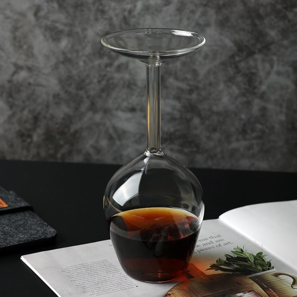 Clear Upside Down Goblet Long Stem Wineglass Fashion Inverted Wine Cup Club Wine cup
Clear Upside Down Goblet Long Stem Wineglass Fashion Inverted Wine Cup Club Wine cup