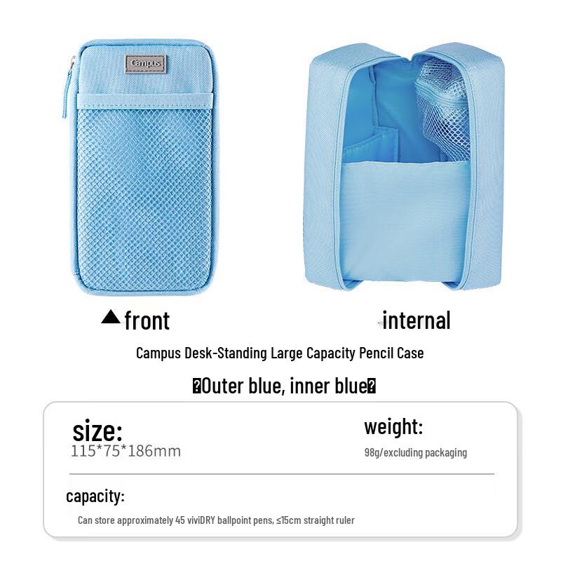 Kokuyo Large Capacity Desk Stand Pencil Case - Multifunctional, Compartmentalized Stationery Storage Bag
Kokuyo Large Capacity Desk Stand Pencil Case - Multifunctional, Compartmentalized Stationery Storage Bag
