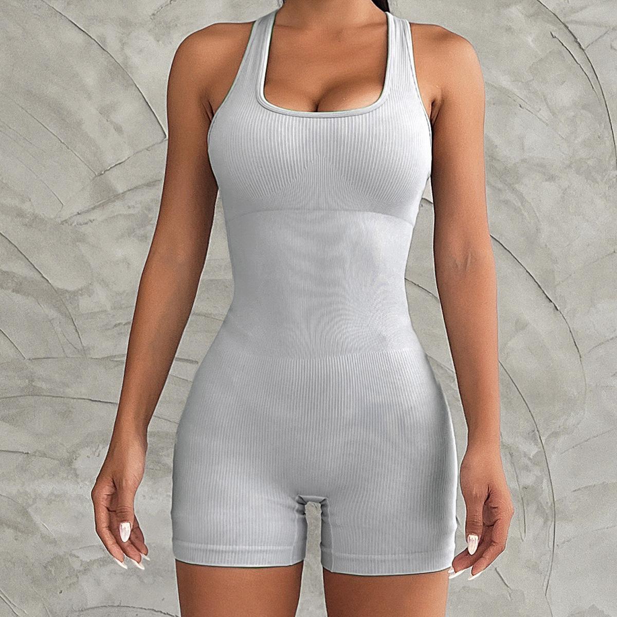 JYL Short Yoga Jumpsuit Hollow Back Camisole Shorts Set L темно-ванільний колір
JYL Short Yoga Jumpsuit Hollow Back Camisole Shorts Set L темно-ванільний колір
