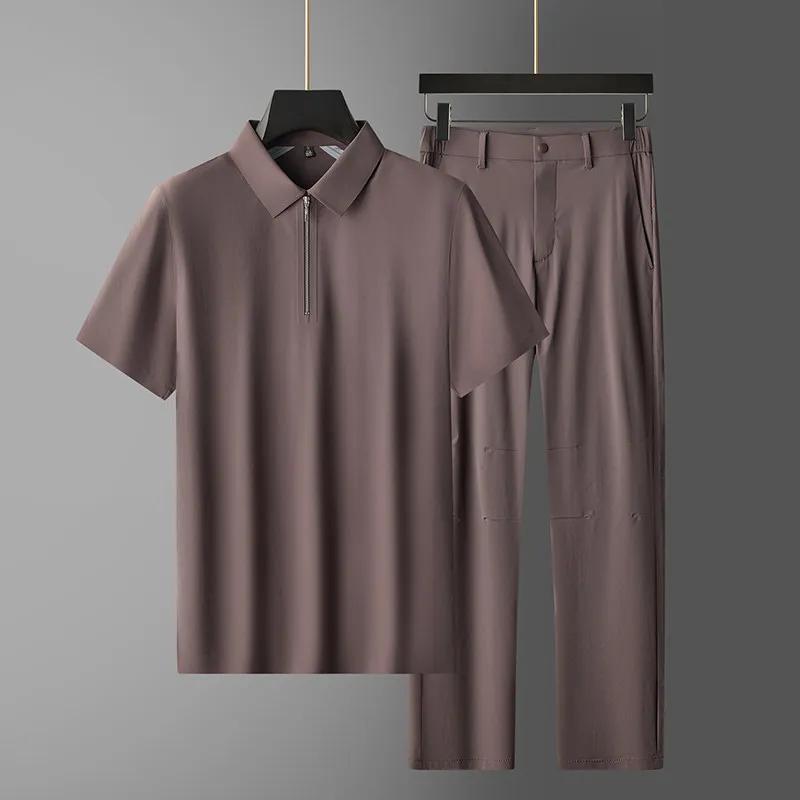 2026 Мужские летние комплекты из 2 предметов в стиле business casual, мужской высококачественный ледяной шелковый спортивный костюм, мужской легкий дышащий быстросохнущий комплект XXXL коричневый
2026 Мужские летние комплекты из 2 предметов в стиле business casual, мужской высококачественный ледяной шелковый спортивный костюм, мужской легкий дышащий быстросохнущий комплект XXXL коричневый