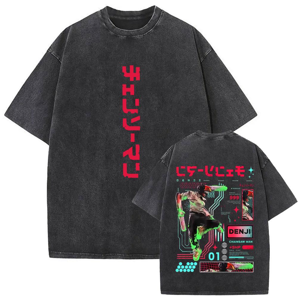 Washed Vintage Japanese Anime Chainsaw Man Denji Tshirt Mens Women Fashion Short Sleeve T Shirts Cotton Oversized Tshirts S
Washed Vintage Japanese Anime Chainsaw Man Denji Tshirt Mens Women Fashion Short Sleeve T Shirts Cotton Oversized Tshirts S