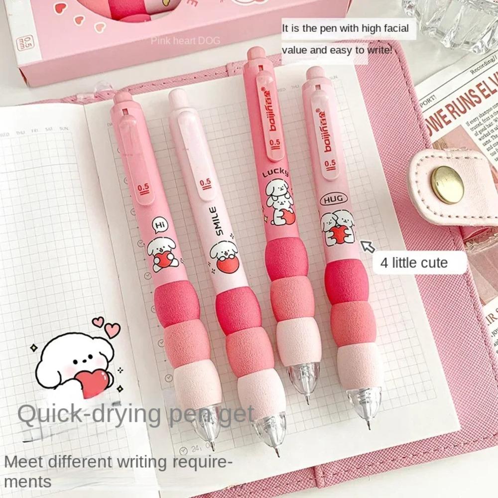 4Pcs Brown Bear Black Press Pen Cartoon Dog Sponge Grip Gel Pen Kawaii Writing Pens Students
4Pcs Brown Bear Black Press Pen Cartoon Dog Sponge Grip Gel Pen Kawaii Writing Pens Students