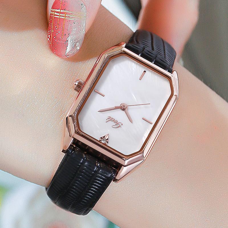 Gedi Ladies Square Leather Watch With Quartz Movement Waterproof For Casual Wear White Black
Gedi Ladies Square Leather Watch With Quartz Movement Waterproof For Casual Wear White Black