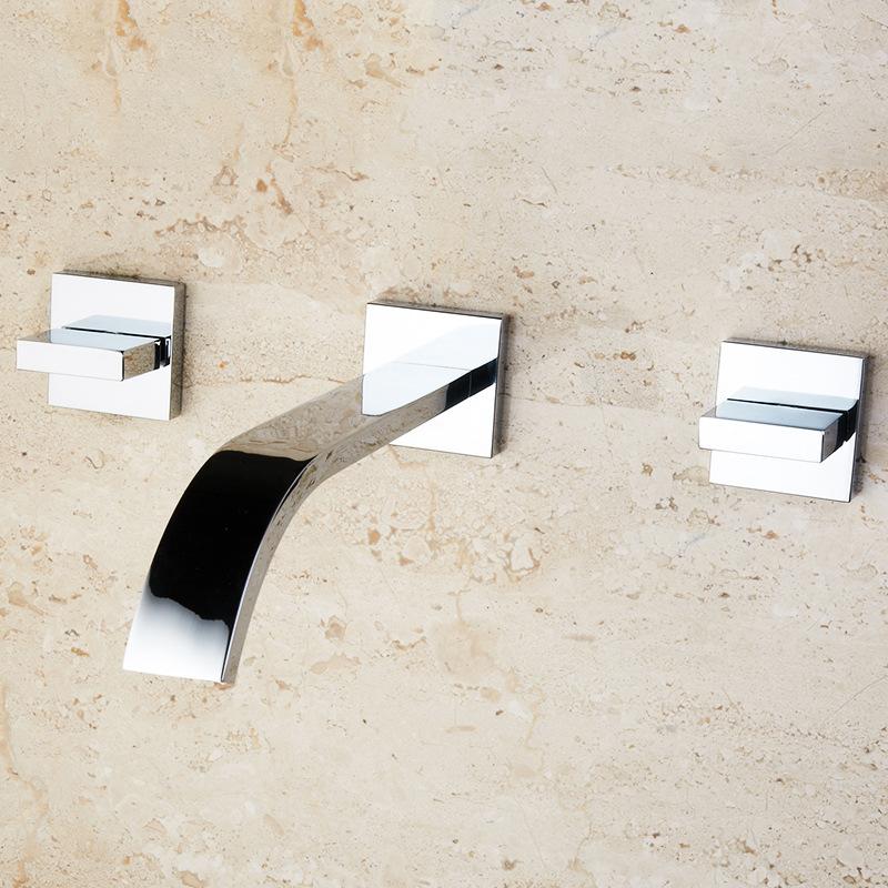 Wall Mounted Saucet Double Handle Mixer Tap for Bathroom Basin Sink Chrome Brass Vessel 3 hole Faucets Brass Polished ELT01 G1/2
Wall Mounted Saucet Double Handle Mixer Tap for Bathroom Basin Sink Chrome Brass Vessel 3 hole Faucets Brass Polished ELT01 G1/2