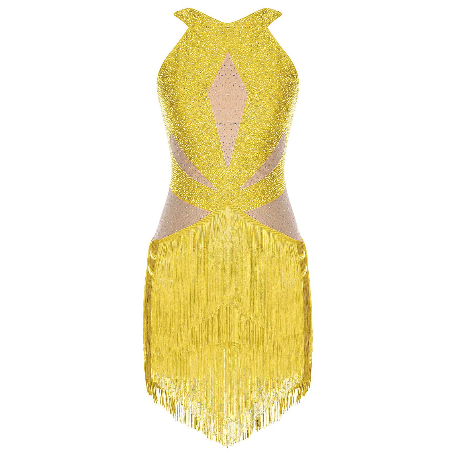 Жіночий латиноамериканський танго-купальник, повністю прикрашений стразами, з відкритою спиною, багатоярусною бахромою, контрастного кольору, боді, комбінезон для виступів S золотий
Жіночий латиноамериканський танго-купальник, повністю прикрашений стразами, з відкритою спиною, багатоярусною бахромою, контрастного кольору, боді, комбінезон для виступів S золотий
