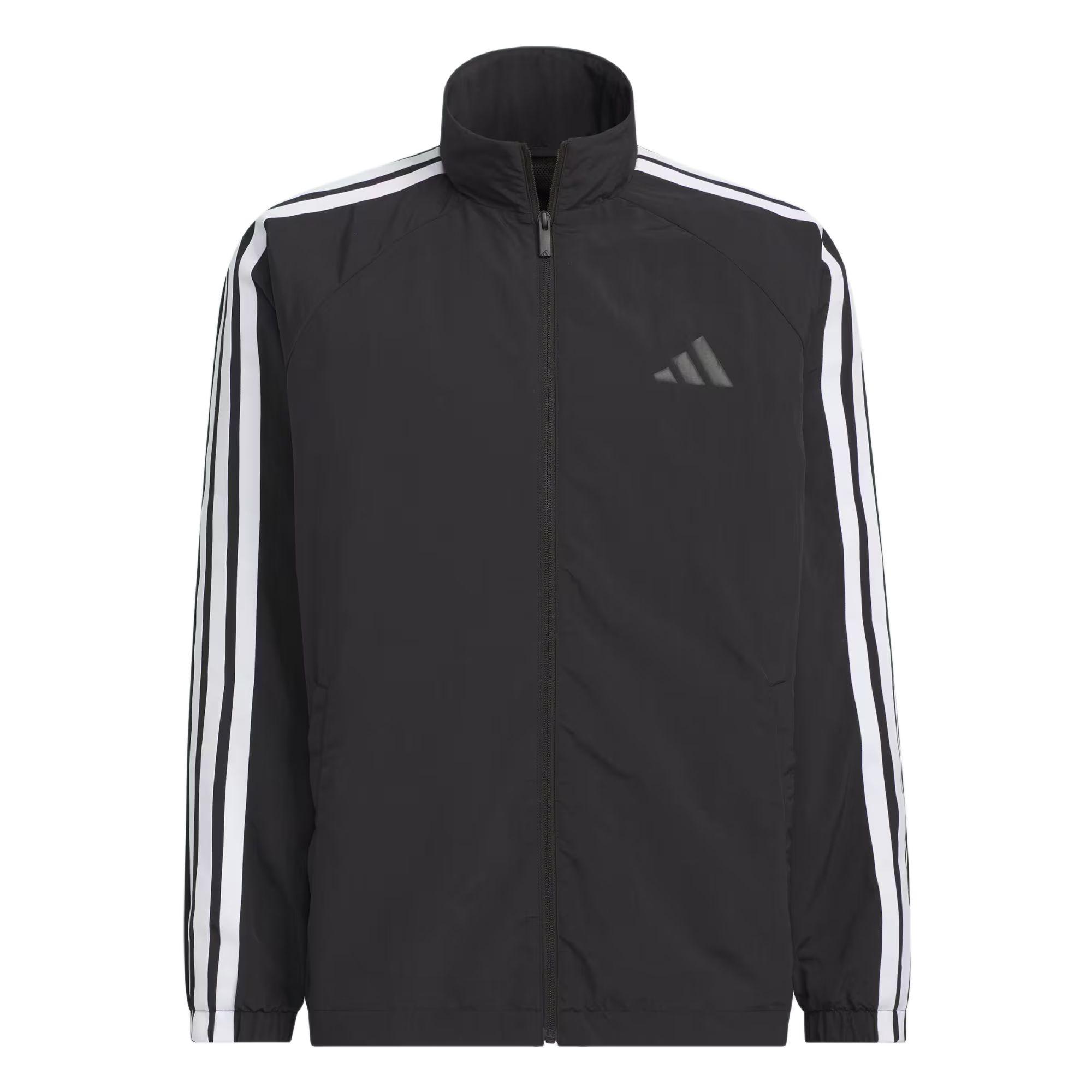 Adidas 3-Stripes Logo Stripe Loose Fit Stand Collar Zip Shoulder Sleeve Long Sleeve Jacket Men Jacket Black White KC3892 M
Adidas 3-Stripes Logo Stripe Loose Fit Stand Collar Zip Shoulder Sleeve Long Sleeve Jacket Men Jacket Black White KC3892 M