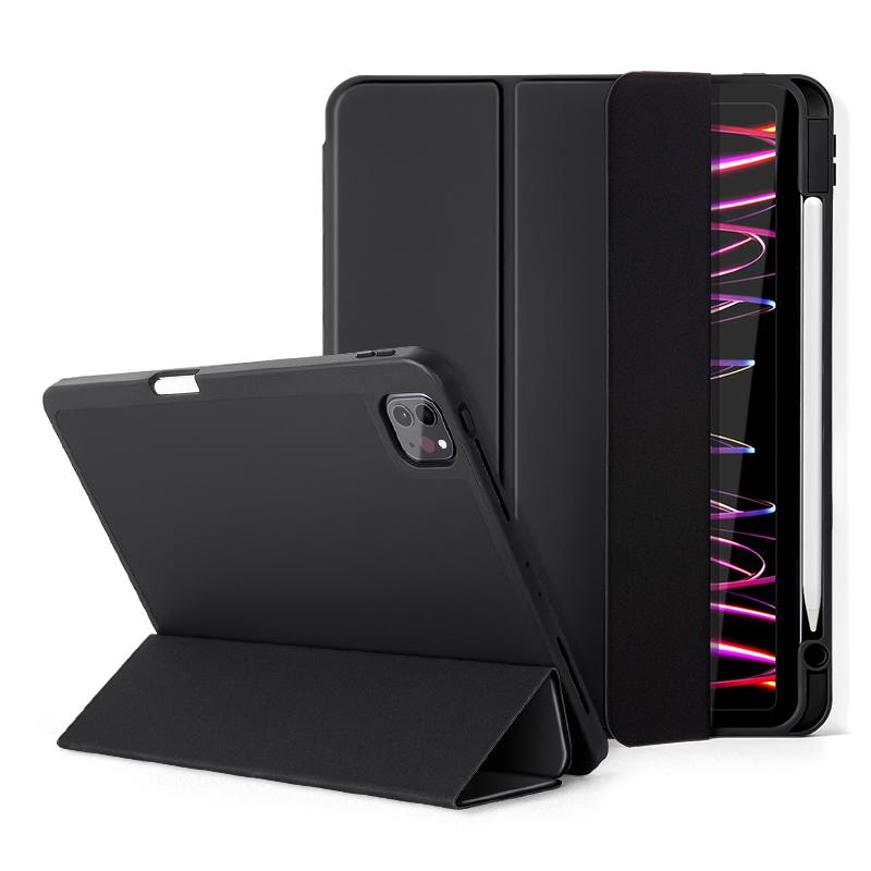 For iPad Pro 11 (2020)/(2021)/(2022) Shockproof Case PU Leather+TPU Tablet Case Tri-fold Stand Cover with Pen Slot Black
For iPad Pro 11 (2020)/(2021)/(2022) Shockproof Case PU Leather+TPU Tablet Case Tri-fold Stand Cover with Pen Slot Black