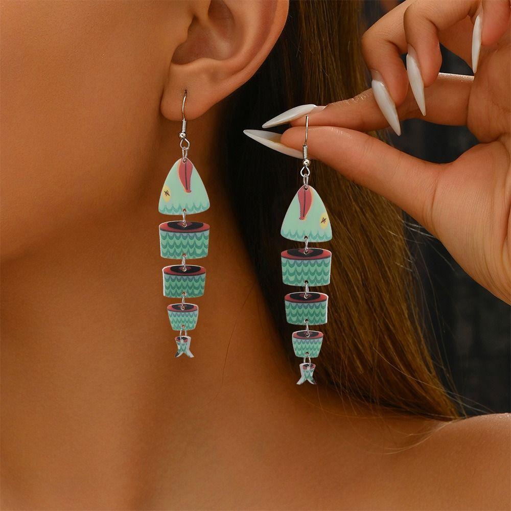 5Pairs Multi Segment Fish Drop Earrings Acrylic Wood Beach Drop Earrings Salmon Fish Earrings Women Random 5Pairs
5Pairs Multi Segment Fish Drop Earrings Acrylic Wood Beach Drop Earrings Salmon Fish Earrings Women Random 5Pairs
