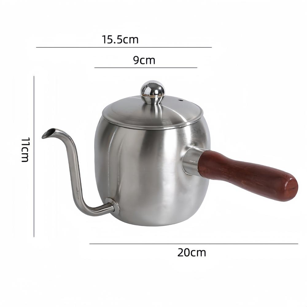 500ML Coffee Hand-brewed Pot with Lid 304 Stainless Steel Wooden Handle Hanging Ear Coffee Outdoor Long Mouth Pot Coffee Utensil серебряный
500ML Coffee Hand-brewed Pot with Lid 304 Stainless Steel Wooden Handle Hanging Ear Coffee Outdoor Long Mouth Pot Coffee Utensil серебряный