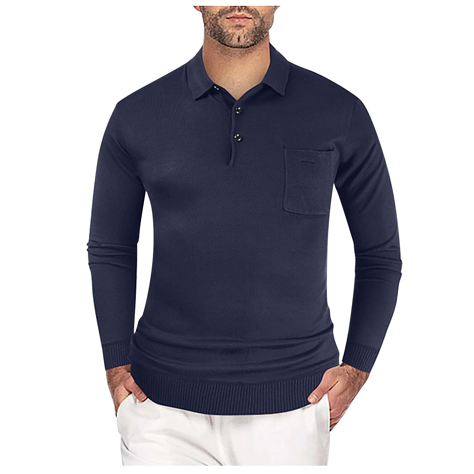 Men s Long Sleeve Super Soft Color Shirt Fashion Golf Shirt Uniform Long Sleeve M Темно-синій
Men s Long Sleeve Super Soft Color Shirt Fashion Golf Shirt Uniform Long Sleeve M Темно-синій