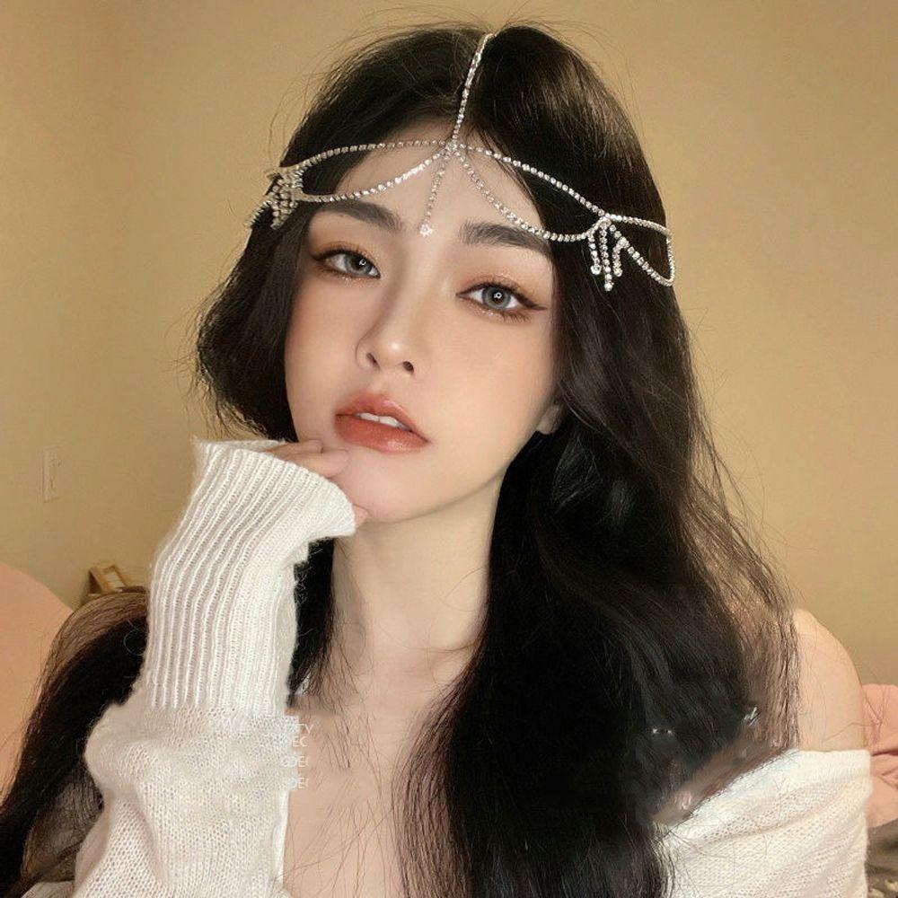 Elegant Forehead Chain Bohemian Hair Hoop Korean StyleVeil Bride Hair Ornament Women Hearwear A
Elegant Forehead Chain Bohemian Hair Hoop Korean StyleVeil Bride Hair Ornament Women Hearwear A