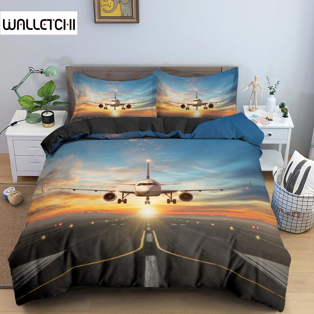 3D Airplane Printed Bedding Set Kids Adult 2/3pcs Duvet Cover with Pillowcase Comforter Bedding Quilt Cover Luxury Bedding Set EU single(135x200cm)
3D Airplane Printed Bedding Set Kids Adult 2/3pcs Duvet Cover with Pillowcase Comforter Bedding Quilt Cover Luxury Bedding Set EU single(135x200cm)