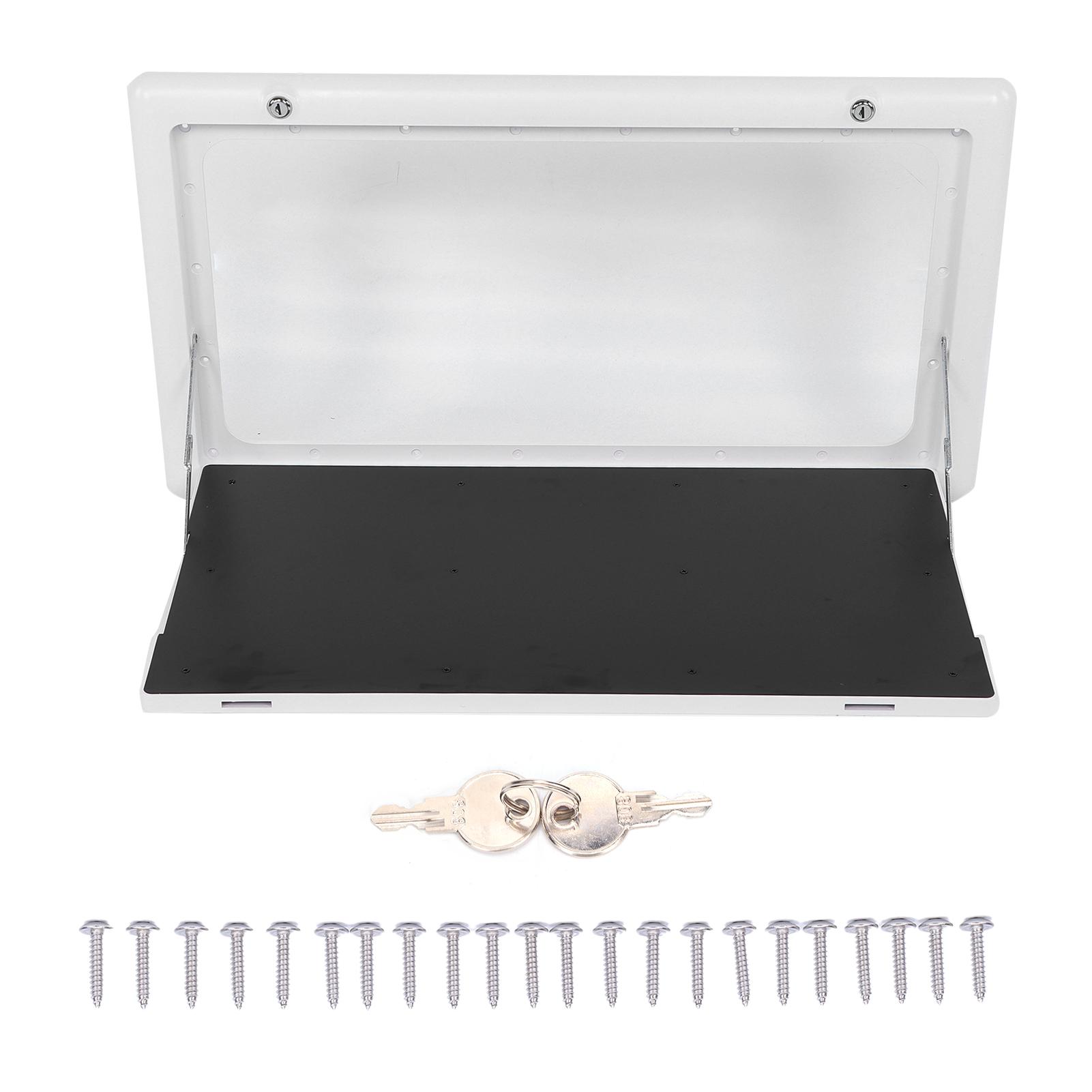 Foldable External Table 25KG Load Bearing with 2 Keys for RV Motorhome Outdoor Camping Picnic