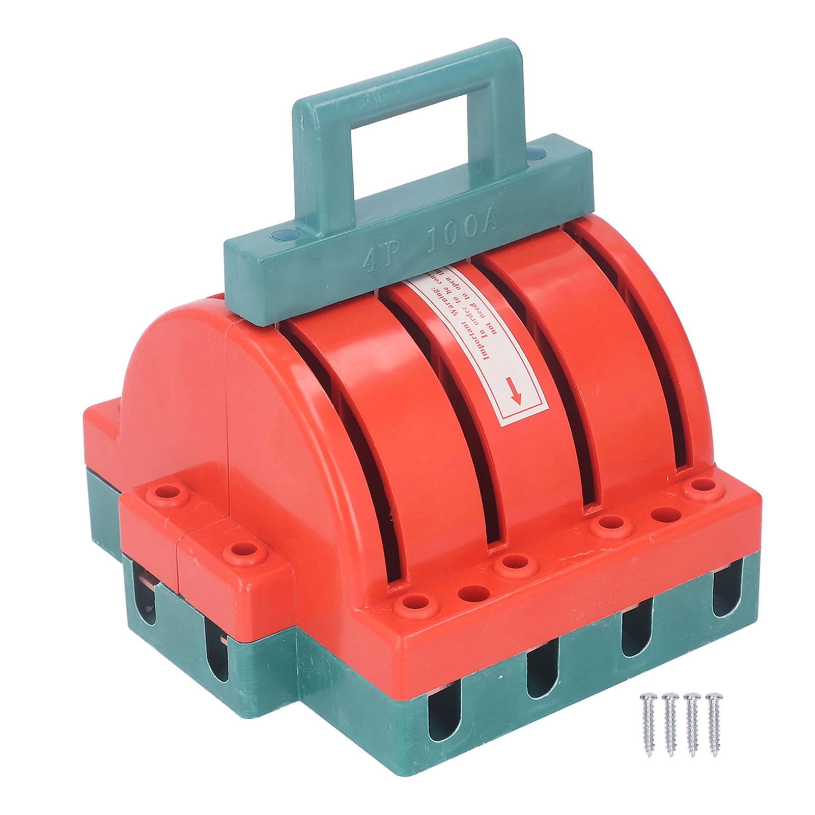 DPDT Power Isolation Switch 4P AC380V 100A Double Pole Double Throw Electrical Disconnect Knife
DPDT Power Isolation Switch 4P AC380V 100A Double Pole Double Throw Electrical Disconnect Knife