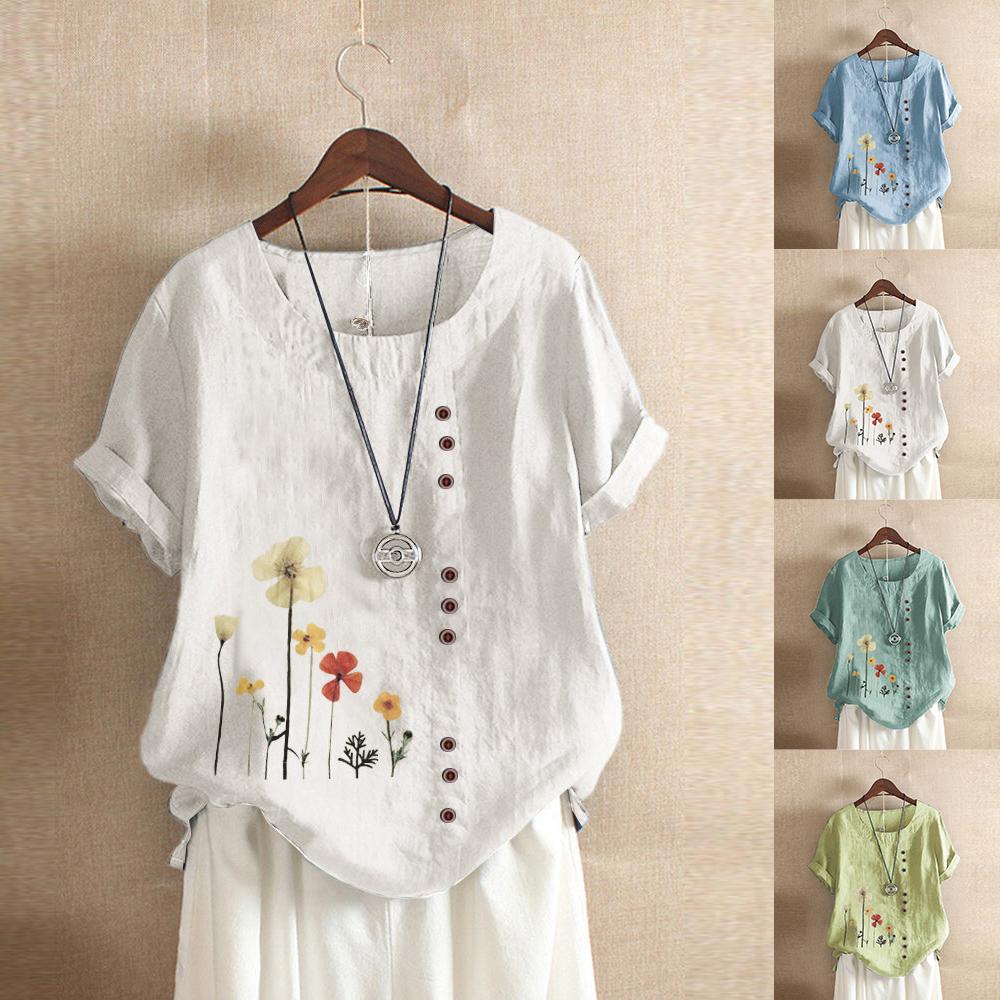 Плюс Размер Женщины Цветочный Свободный Повседневный Базовый Футбол Топы Блузка 
Плюс Размер Женщины Цветочный Свободный Повседневный Базовый Футбол Топы Блузка