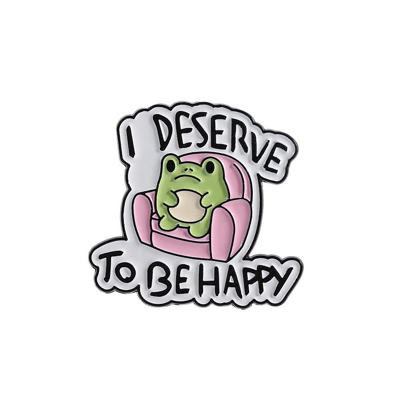 I Deserve To Be Happy Enamel Pin Mental Health It’s Okay To Not Be Okay All The Time Cute Frog Brooches Lapel Badge Jewelry Gift
I Deserve To Be Happy Enamel Pin Mental Health It’s Okay To Not Be Okay All The Time Cute Frog Brooches Lapel Badge Jewelry Gift