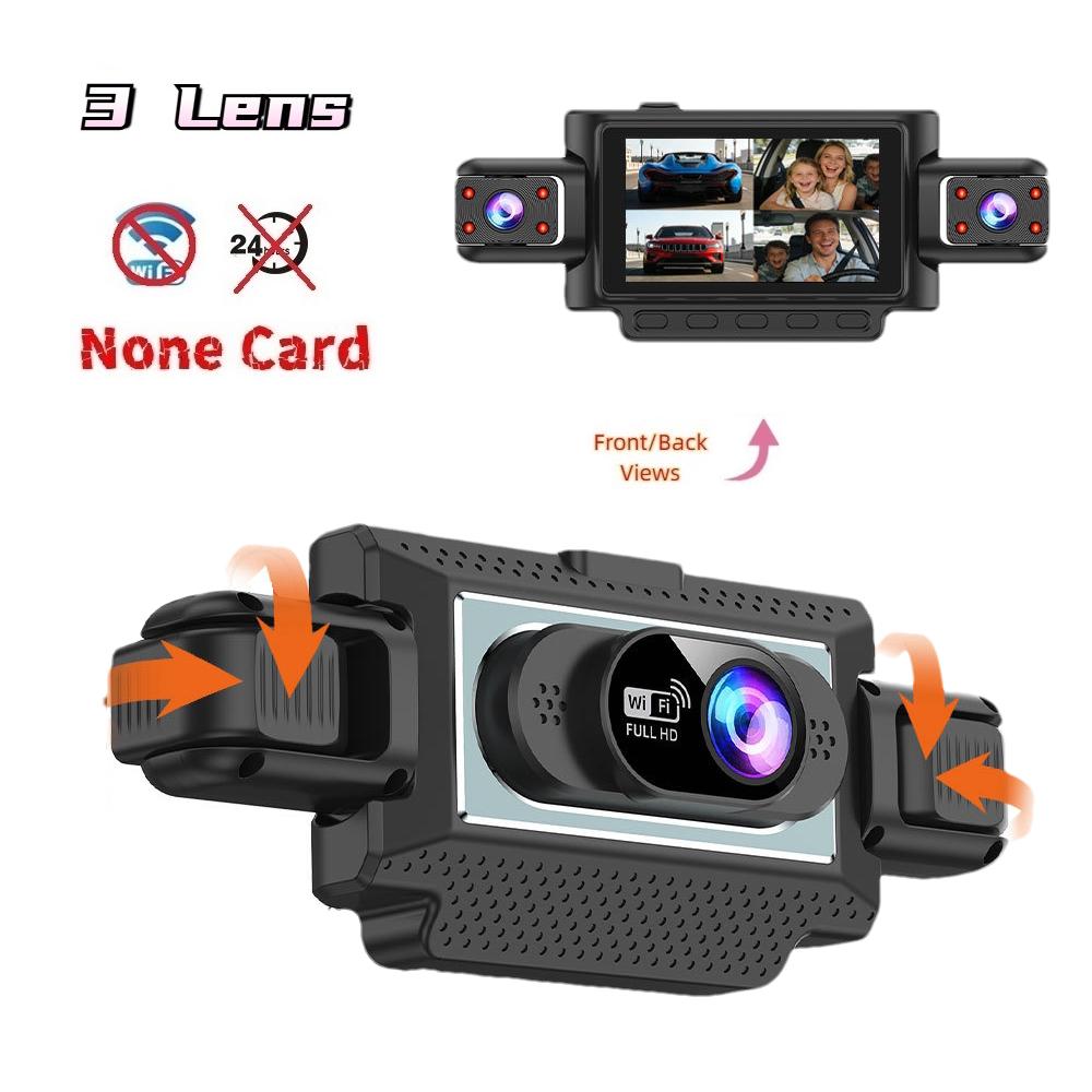 4-Lens 360° Dash Cam for Cars, WiFi App, 1080P, 4-Channel Video Driver Recorder, Cabin & Rear View Camera 3 Lens
4-Lens 360° Dash Cam for Cars, WiFi App, 1080P, 4-Channel Video Driver Recorder, Cabin & Rear View Camera 3 Lens