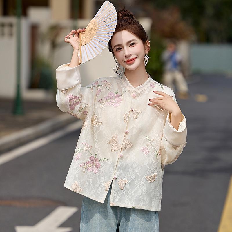 2025 Spring Women s Embroidered Stand Collar Coat - New Chinese National Style, Single-Breasted RX9221 L: 120-130 jin
2025 Spring Women s Embroidered Stand Collar Coat - New Chinese National Style, Single-Breasted RX9221 L: 120-130 jin