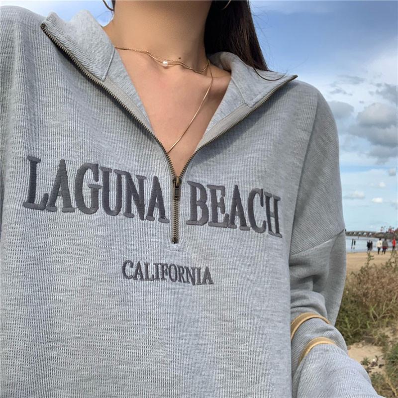 Gray Retro High Street Women s Sweatshirt - Spring/Autumn, Loose Fit, Versatile BF Style XL (recommended for 120-140 jin)
Gray Retro High Street Women s Sweatshirt - Spring/Autumn, Loose Fit, Versatile BF Style XL (recommended for 120-140 jin)