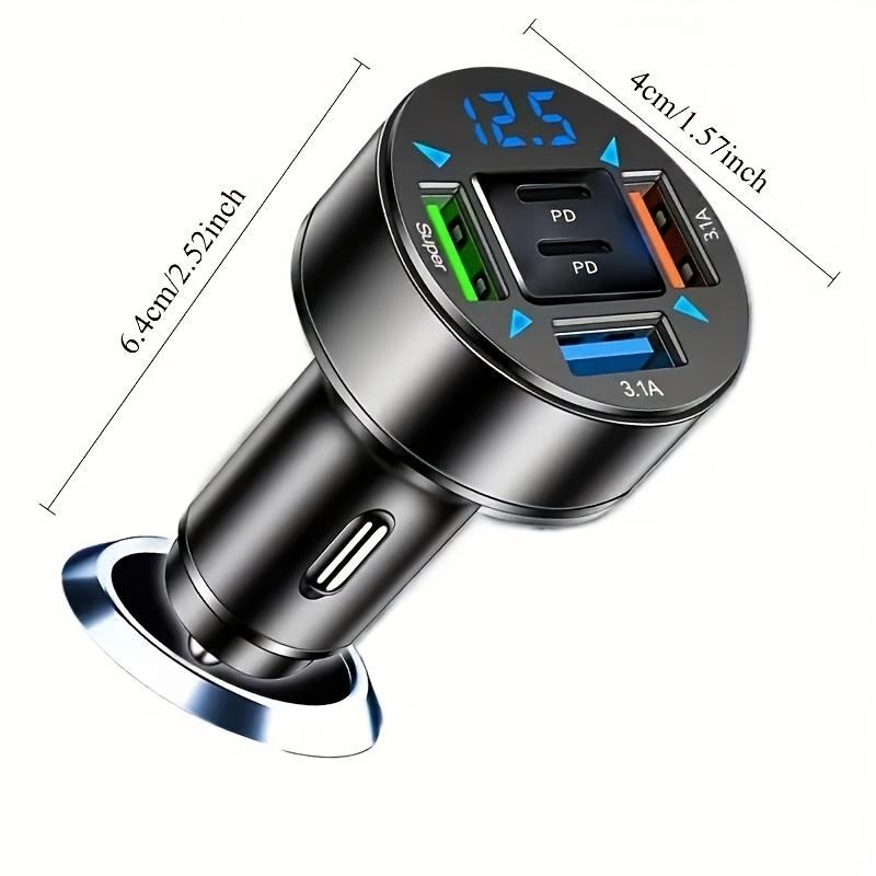 2026 Enhanced Digital Car Charger, 2 PD + 3 USB‑C Power Delivery Adapter синій
2026 Enhanced Digital Car Charger, 2 PD + 3 USB‑C Power Delivery Adapter синій