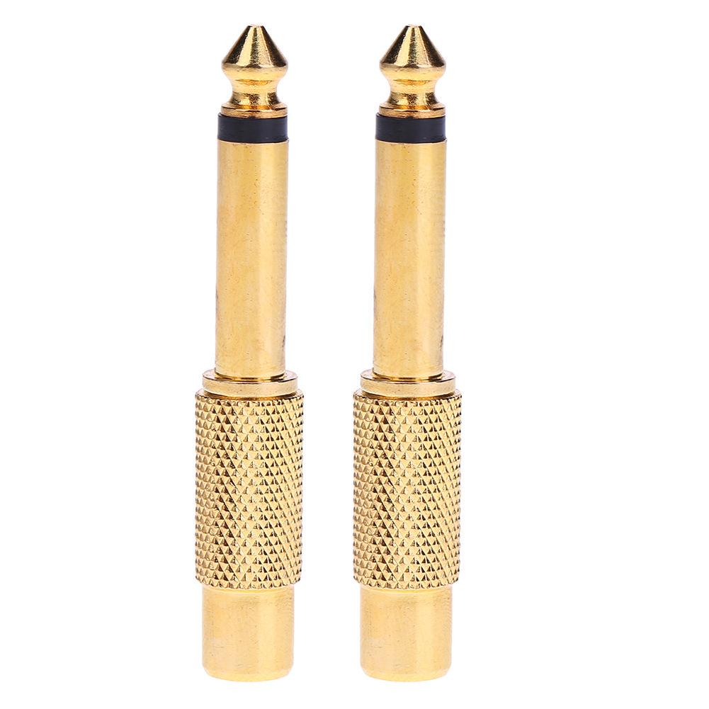 UK 6.35mm Mono Male Jack To RCA Female Plug Gold Plated Pure Copper Low Signal L
UK 6.35mm Mono Male Jack To RCA Female Plug Gold Plated Pure Copper Low Signal L