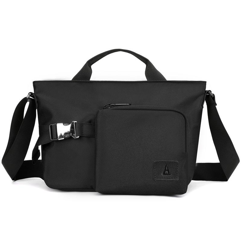 Сумка через плечо большой емкости с цветными блоками, мужская сумка через плечо, сумка для подмышек чёрный