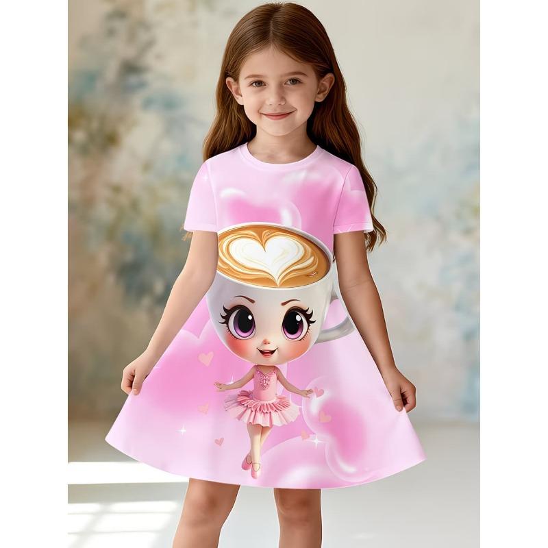 Italian Brainrot Girl Clothes Short Sleeve Dress for Girls Cappuccina Ballerina Print 160
Italian Brainrot Girl Clothes Short Sleeve Dress for Girls Cappuccina Ballerina Print 160