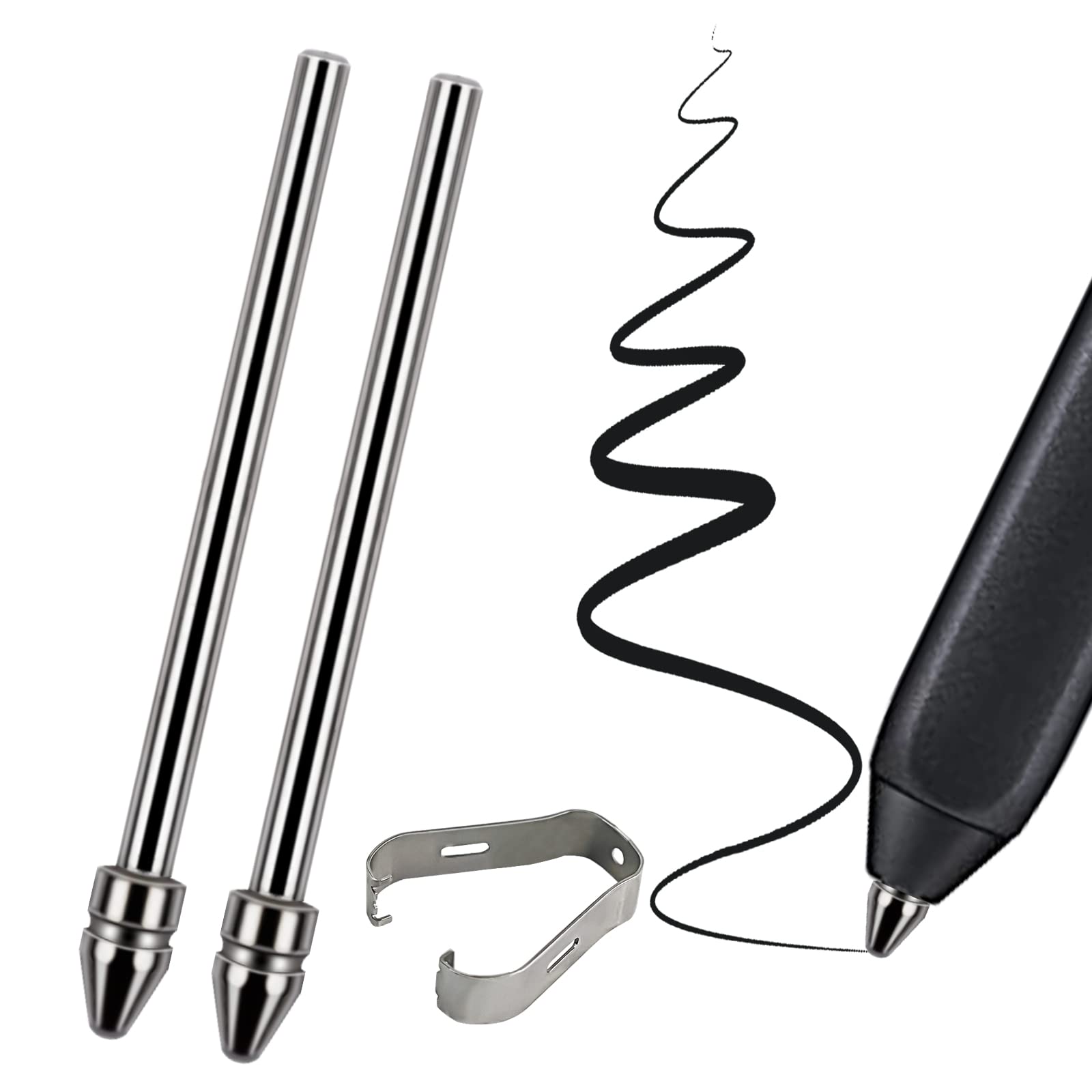 Universal Fit, Wear-Resistant Fine Titanium Alloy Pencil Tips for BOOX Pen 2 Pro, iReader, IFLYTEK, and Lamy AL-Star Digital Pens, Ballpoint Pen Repla
Universal Fit, Wear-Resistant Fine Titanium Alloy Pencil Tips for BOOX Pen 2 Pro, iReader, IFLYTEK, and Lamy AL-Star Digital Pens, Ballpoint Pen Repla