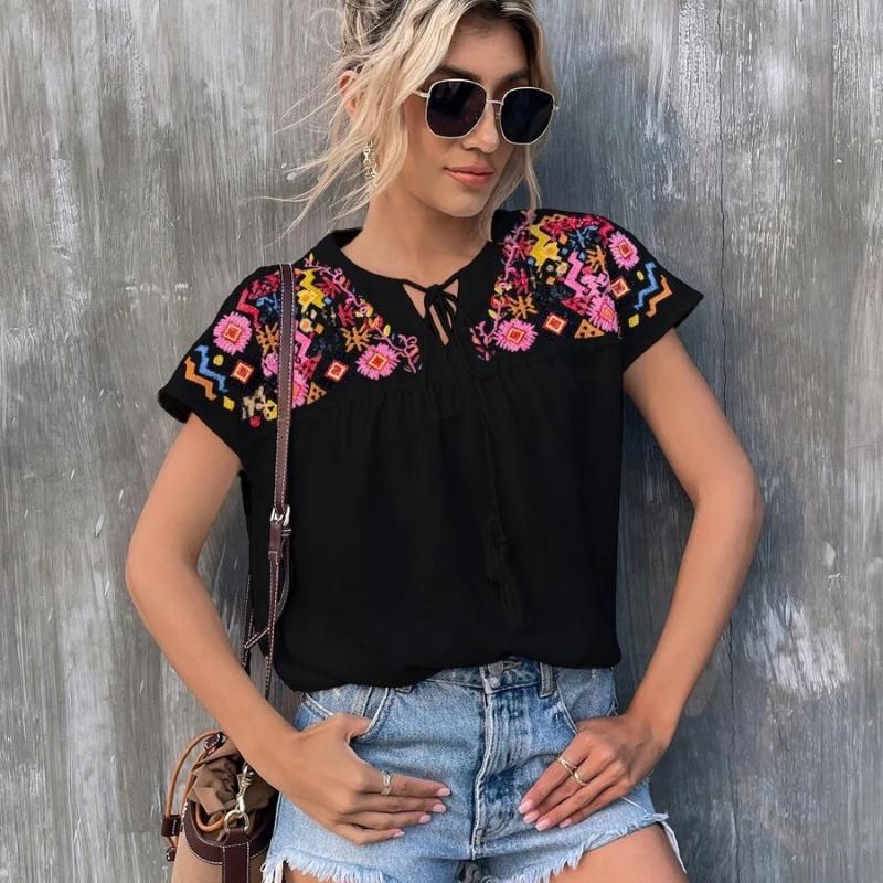 Летние новые повседневные рубашки со шнуровкой и вышивкой, женские топы, свободная блузка с рукавами «летучая мышь» для женщин, модные винтажные уличные узкие женские блузки 25821 XXL чёрный
Летние новые повседневные рубашки со шнуровкой и вышивкой, женские топы, свободная блузка с рукавами «летучая мышь» для женщин, модные винтажные уличные узкие женские блузки 25821 XXL чёрный