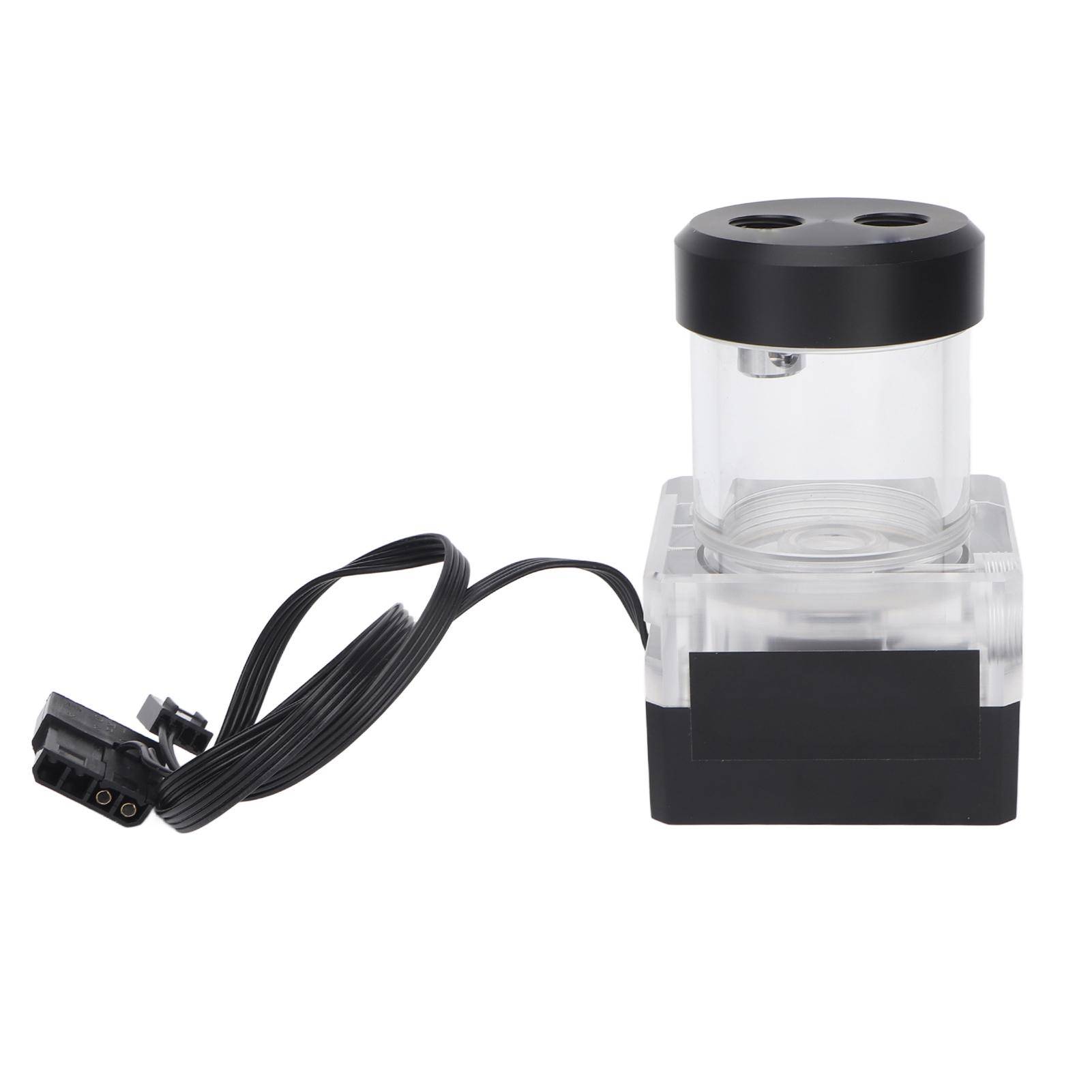 Резервуар для водяного охолодження 550 л/год 10 Вт 12 В Резервуар для водяної помпи з напором 3,5 м Різьба G14 Швидке охолодження
Резервуар для водяного охолодження 550 л/год 10 Вт 12 В Резервуар для водяної помпи з напором 3,5 м Різьба G14 Швидке охолодження