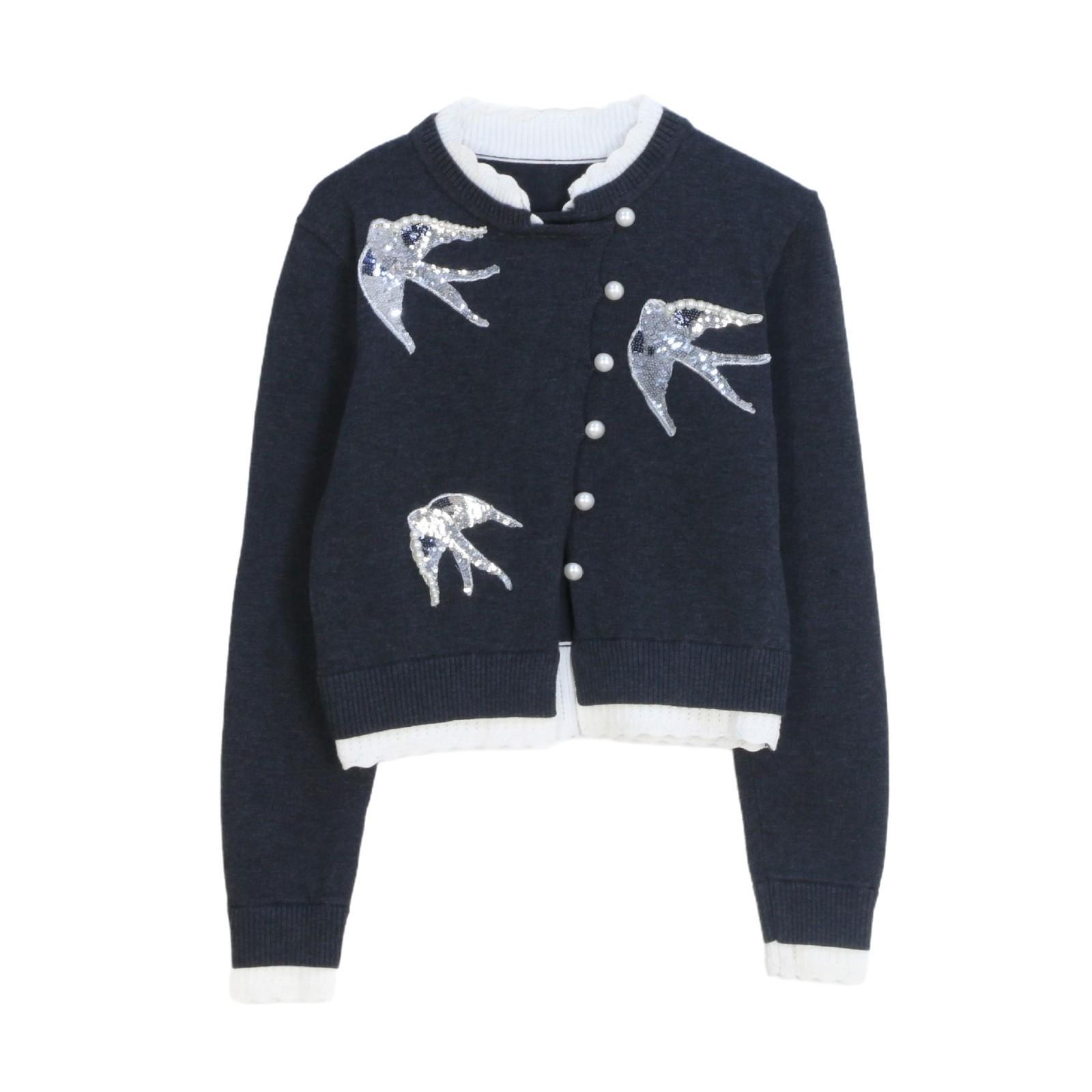 Кардиган Lafite Home Mu Knit с вышивкой - стиль Чжао Лусы для весны и осени L
Кардиган Lafite Home Mu Knit с вышивкой - стиль Чжао Лусы для весны и осени L