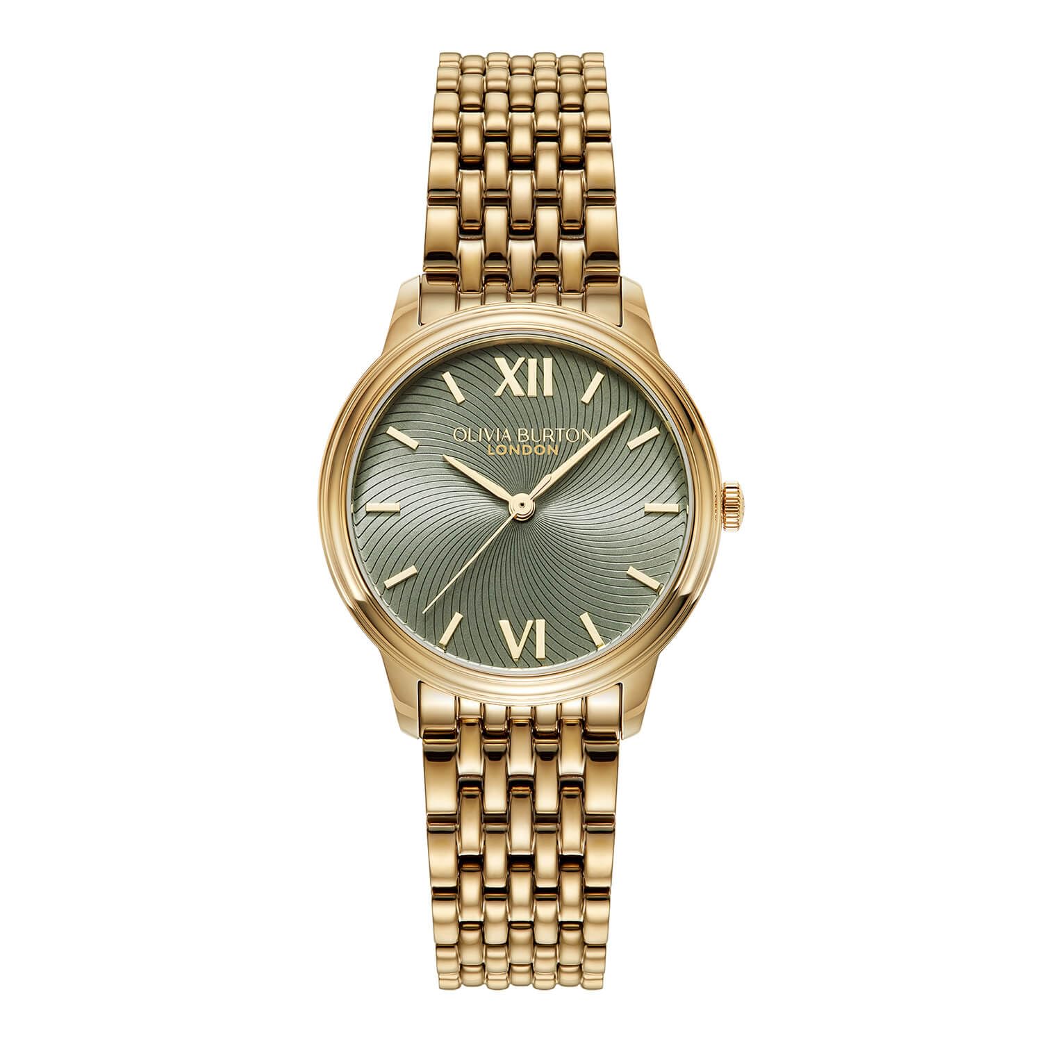 OLIVIA BURTON Women s Classics Watch, 24000130, 32mm, Classic Swirl, Sage Green, Sunray, Gold Bracelet, Authentic
OLIVIA BURTON Women s Classics Watch, 24000130, 32mm, Classic Swirl, Sage Green, Sunray, Gold Bracelet, Authentic