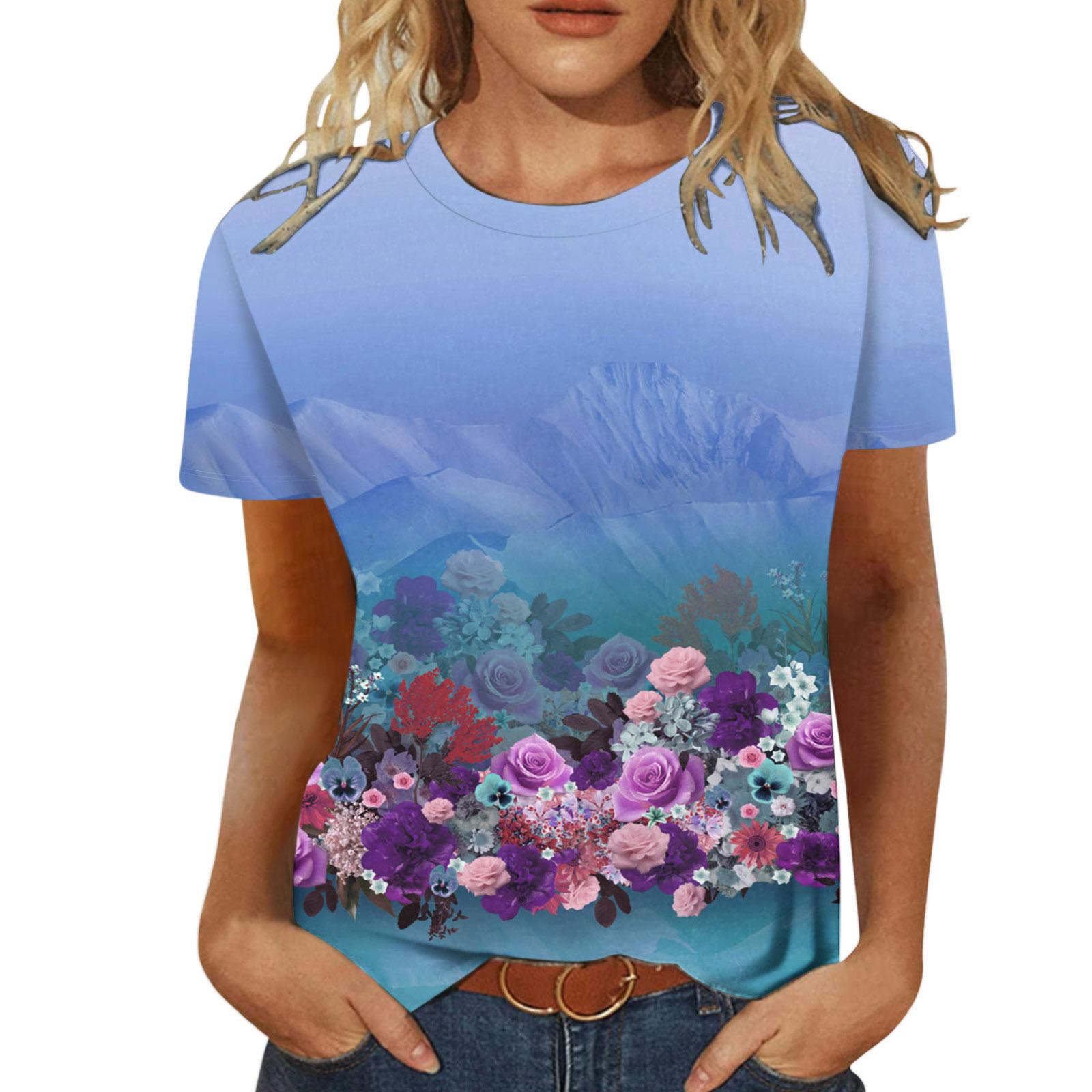 Summer Women Fashion Short Sleeve Tops 3D Printed Casual Pattern T-shirt Ladies Plus Size 5XL
Summer Women Fashion Short Sleeve Tops 3D Printed Casual Pattern T-shirt Ladies Plus Size 5XL