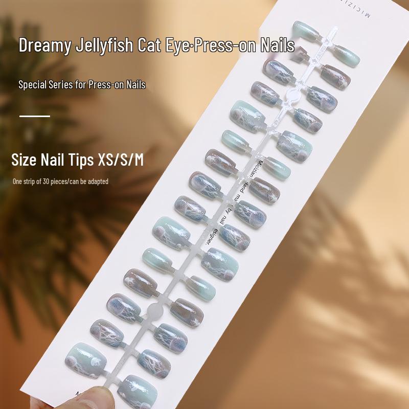 Xiaohongshu Nail Bestseller: Exquisite Gradient Cat Eye Jellyfish Nails – High-End, Wearable Nail Pieces
Xiaohongshu Nail Bestseller: Exquisite Gradient Cat Eye Jellyfish Nails – High-End, Wearable Nail Pieces