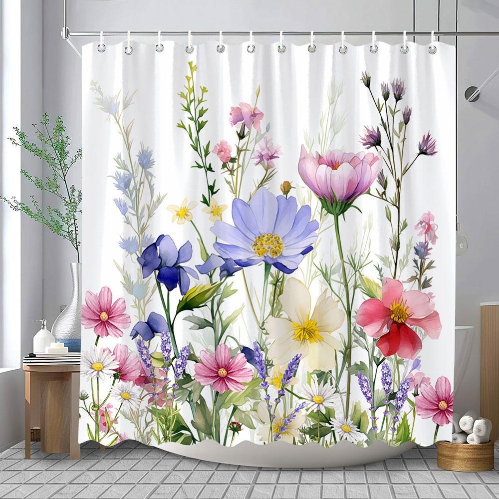 Акварельные ботанические цветочные листья занавеска для душа полиэстеровая ткань моющиеся шторы для ванной комнаты украшения для ванной с крючками 150x180cm-60x70in
Акварельные ботанические цветочные листья занавеска для душа полиэстеровая ткань моющиеся шторы для ванной комнаты украшения для ванной с крючками 150x180cm-60x70in