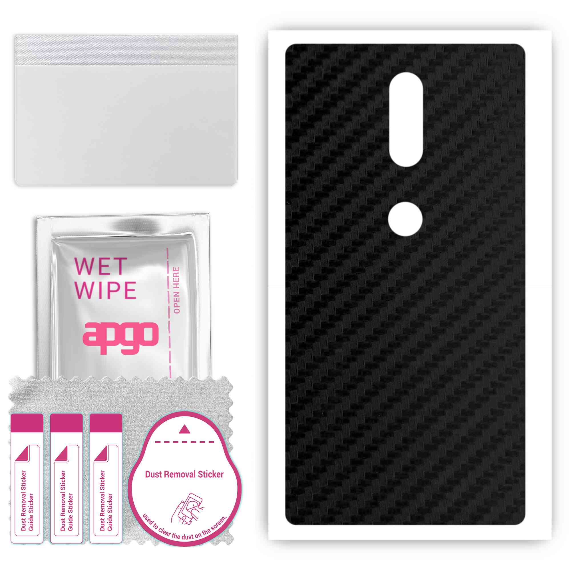 apgo Protective Skin Sticker for the back compatible with Lenovo Phab2 Plus, Wrap Film, Foil, Vinyl - Pattern Carbon Black
apgo Protective Skin Sticker for the back compatible with Lenovo Phab2 Plus, Wrap Film, Foil, Vinyl - Pattern Carbon Black