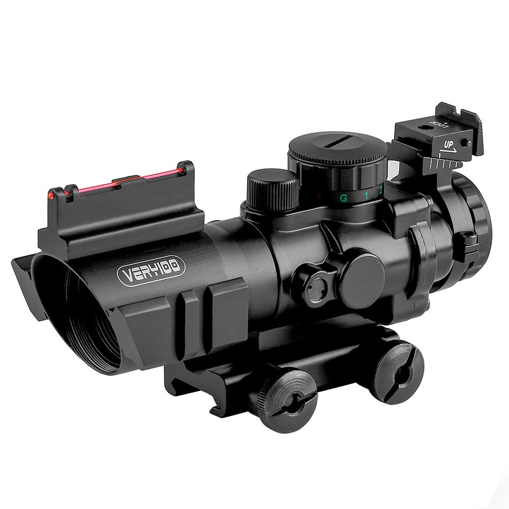 Дуже100 Червоний/Зелений/Синій Підсвічений Коліматорний Приціл Телескоп з 20мм Планкою, 4x32 Збільшення, Бічні Планки, Захищений від Запотівання, Водонепроникний, Ударостійкий, та Оптоволоконний Приціл
Дуже100 Червоний/Зелений/Синій Підсвічений Коліматорний Приціл Телескоп з 20мм Планкою, 4x32 Збільшення, Бічні Планки, Захищений від Запотівання, Водонепроникний, Ударостійкий, та Оптоволоконний Приціл