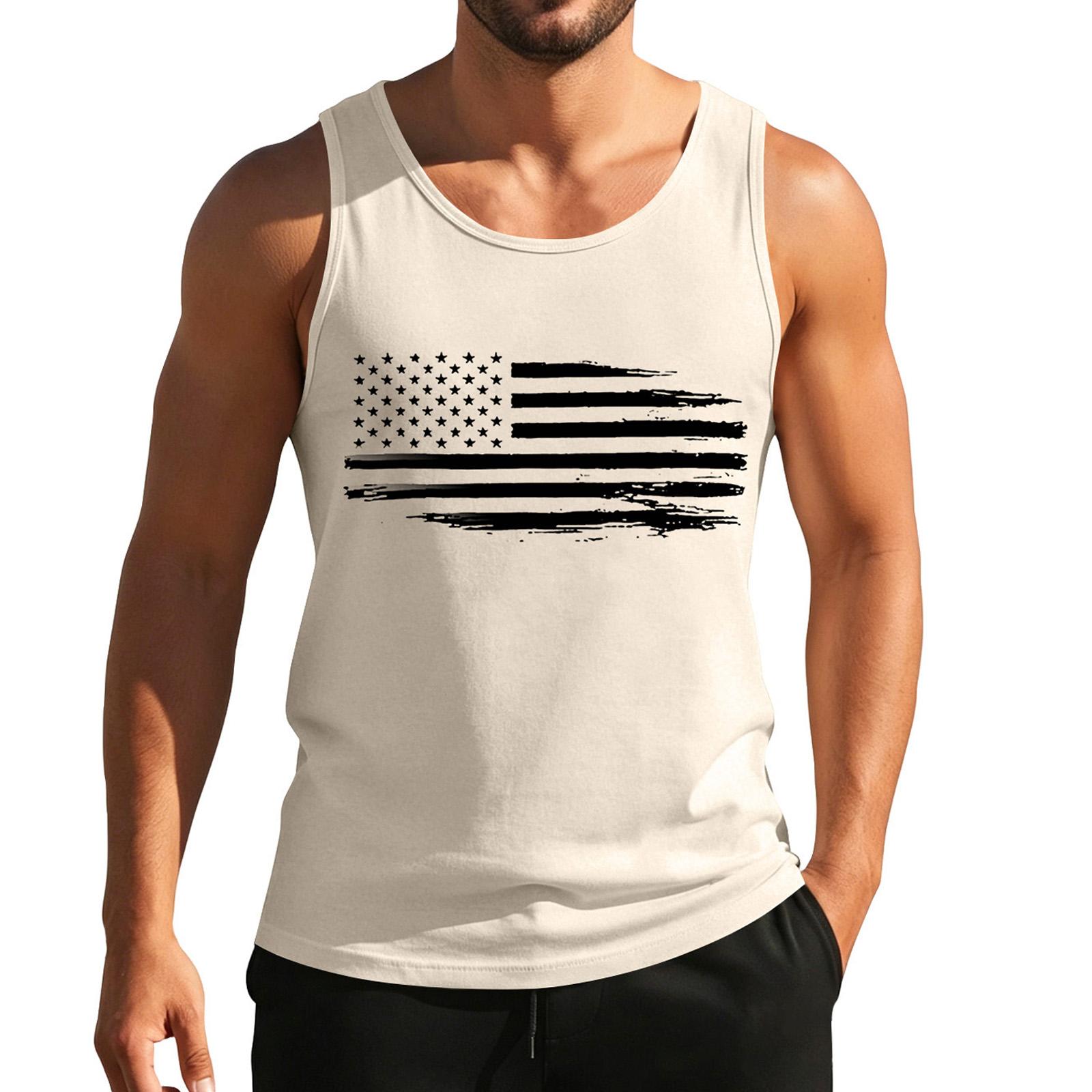 Men Sleeveless Casual Sports Tank Top Lightweight Breathable Printed Athletic Vest Summer Gym Workout Shirt L бежевый
Men Sleeveless Casual Sports Tank Top Lightweight Breathable Printed Athletic Vest Summer Gym Workout Shirt L бежевый
