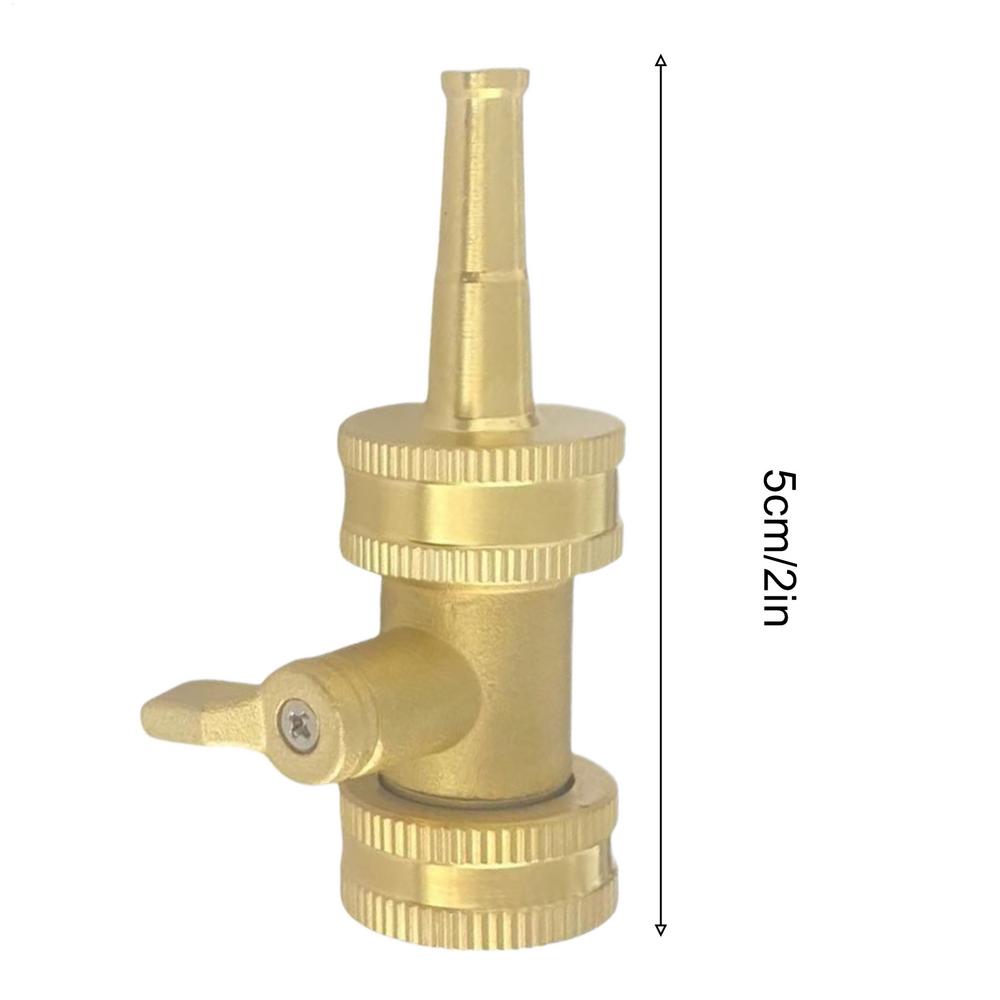 Brass Water Hose Nozzle with Valve Outdoor High Pressure Garden water hose watering nozzle for Gardening Hose accessories
Brass Water Hose Nozzle with Valve Outdoor High Pressure Garden water hose watering nozzle for Gardening Hose accessories
