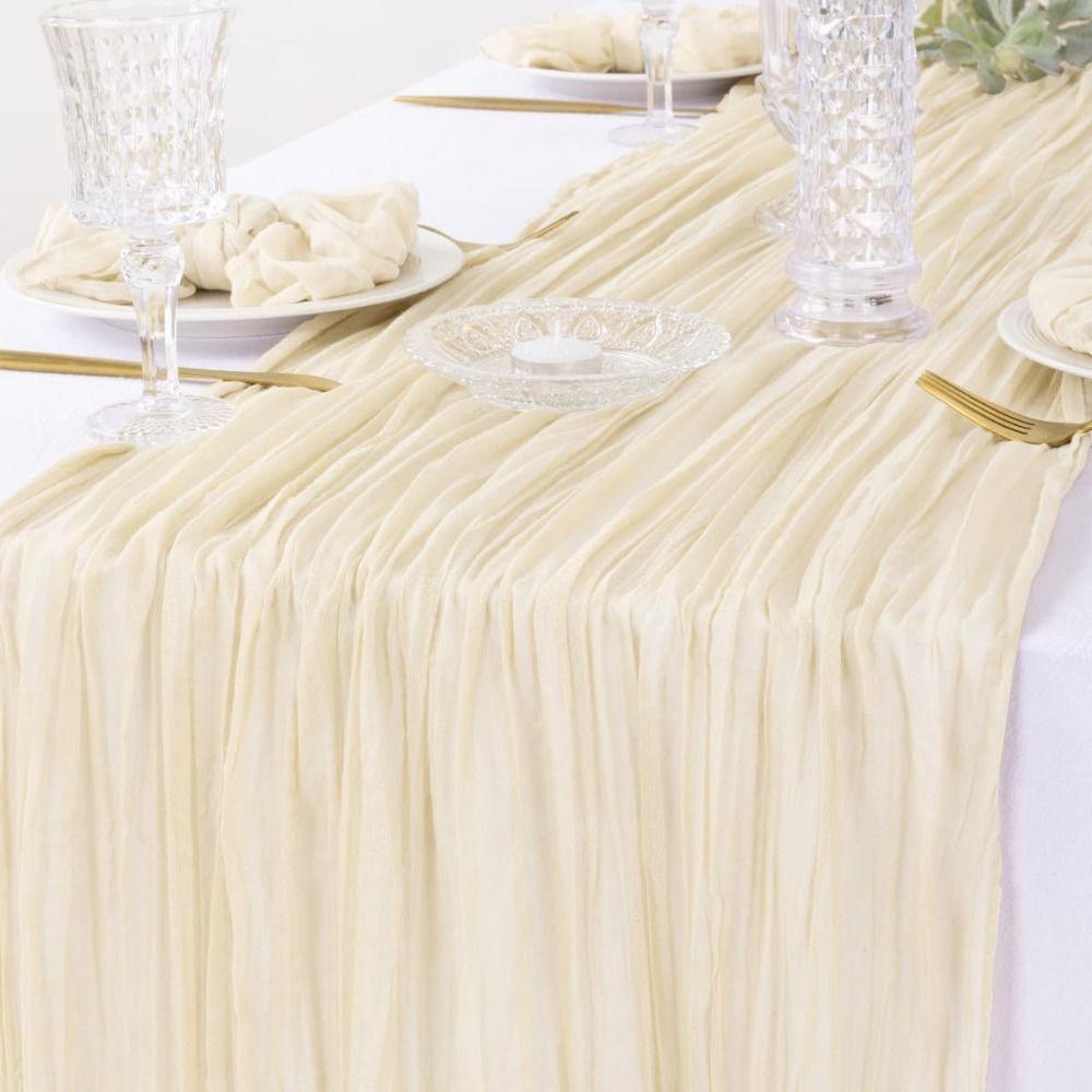 Multi-color Sheer Table Runner Vintage Cheesecloth Table Cover Long Tablecloth Table Decoration 90*300CM кофейный
Multi-color Sheer Table Runner Vintage Cheesecloth Table Cover Long Tablecloth Table Decoration 90*300CM кофейный