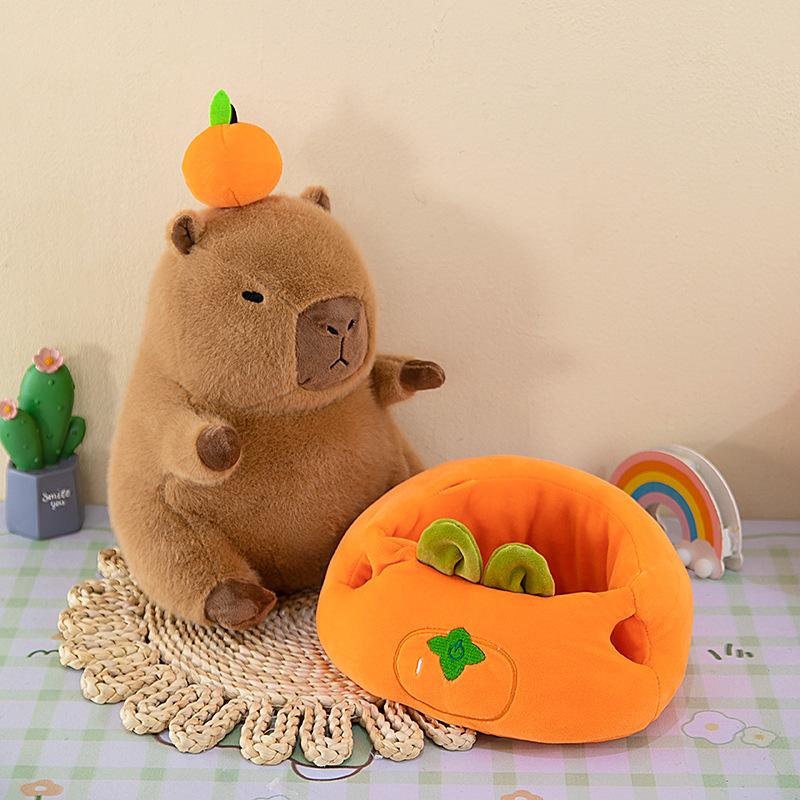 Persimmon Capybara Ruyi Plush Toy Fashion Comfortable Cute Pillow Gift Doll 25cm/9.84in
Persimmon Capybara Ruyi Plush Toy Fashion Comfortable Cute Pillow Gift Doll 25cm/9.84in