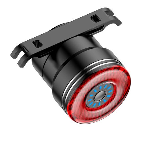 Велосипедный задний фонарь Сверхяркий Водонепроницаемый Неслепящий Несколько режимов освещения Перезаряжаемый Алюминиевый сплав Умное Автоматическое Обнаружение Торможения Велосипедный задний красный