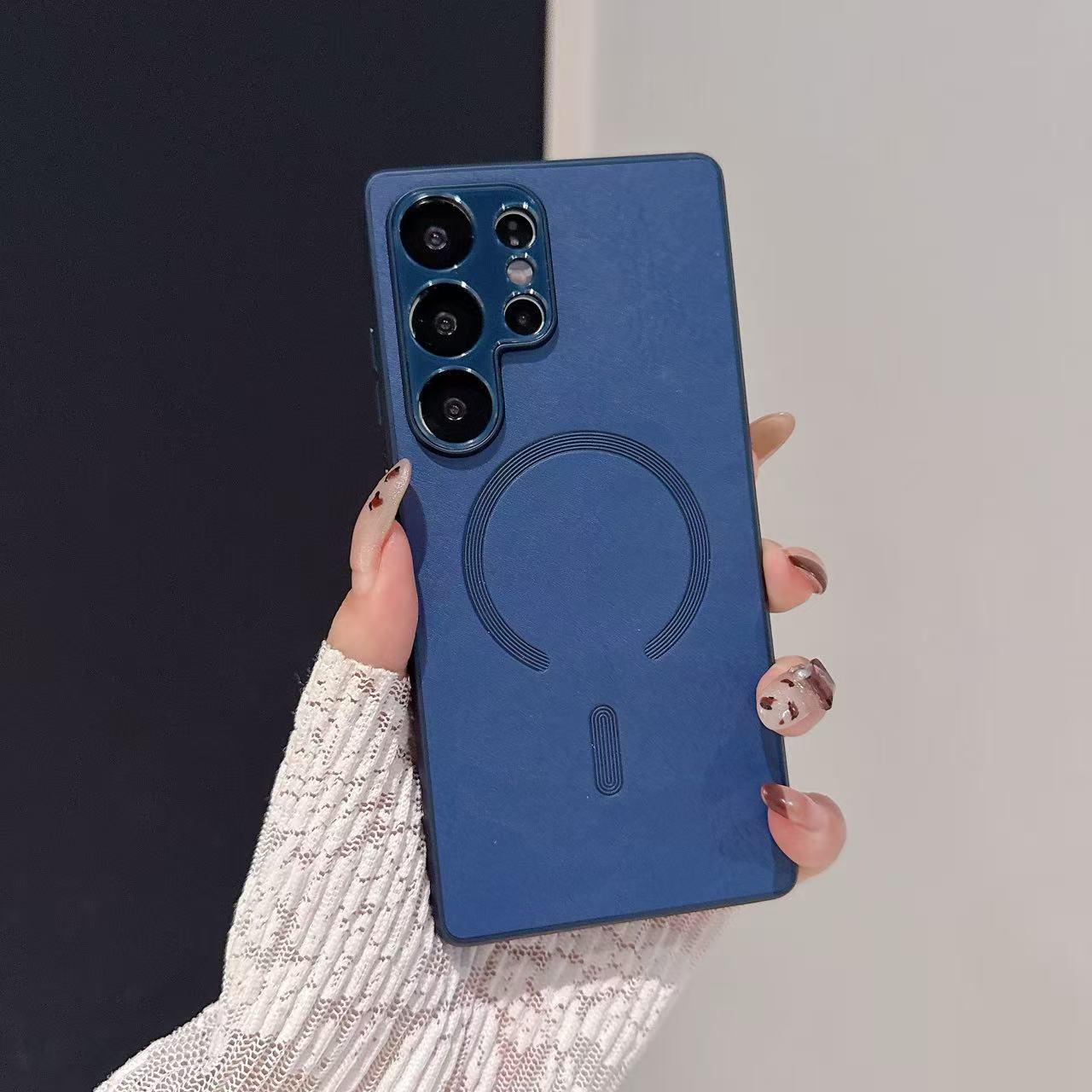 Samsung S25Ultra Skin-Feel Pony Leather Magnetic Phone Case with S24 Lens Attachment S24
Samsung S25Ultra Skin-Feel Pony Leather Magnetic Phone Case with S24 Lens Attachment S24