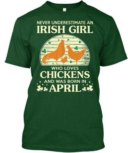 Irish Girls Love Chickens April Birthday T shirt Made in the USA Size S to 5XL S
Irish Girls Love Chickens April Birthday T shirt Made in the USA Size S to 5XL S