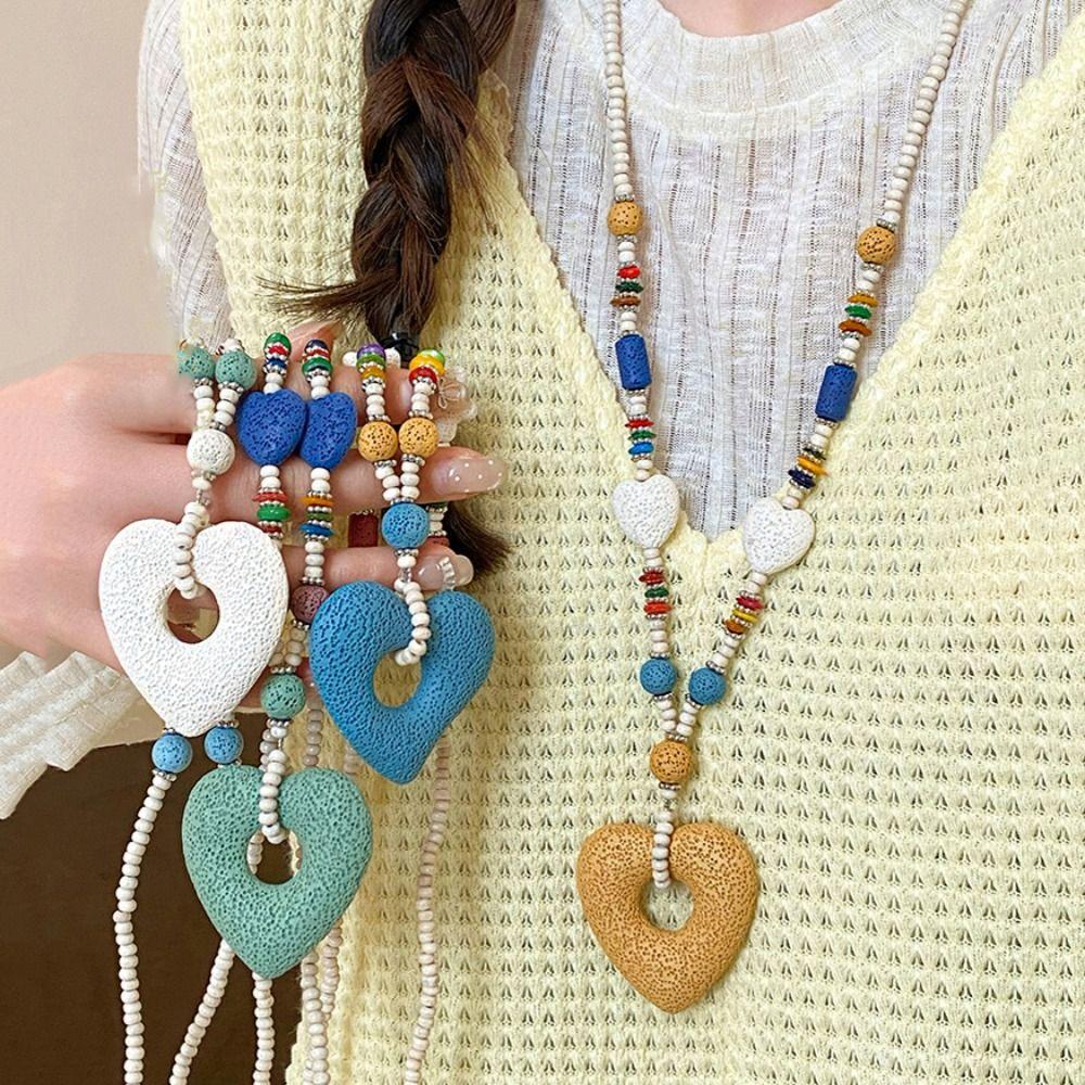 Sweet Dopamine Color Necklace Colorful Seaside Vacation Choker Fashion Love Stone Necklace Summer Style4
Sweet Dopamine Color Necklace Colorful Seaside Vacation Choker Fashion Love Stone Necklace Summer Style4