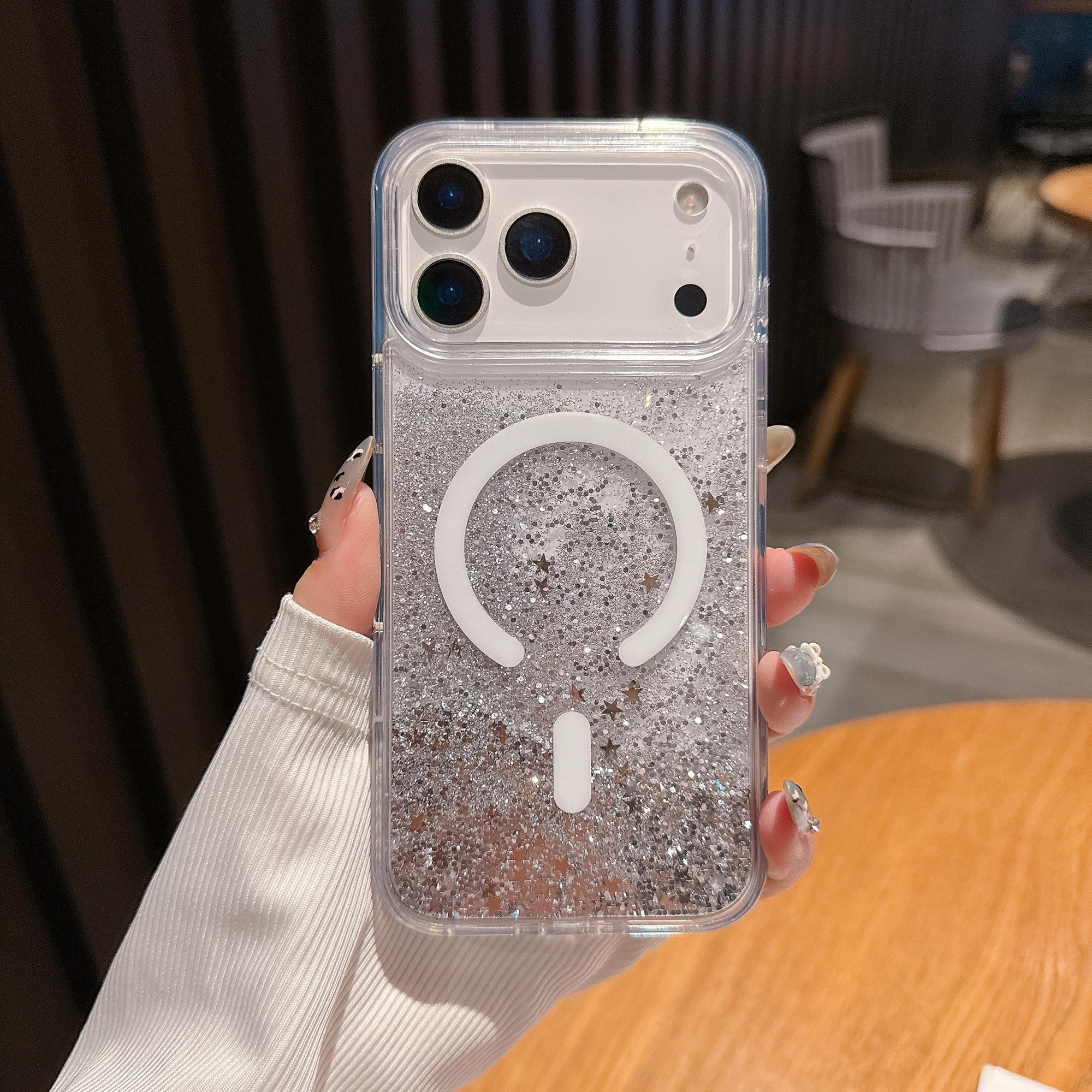 Для iPhone 17 Pro Max Чохол Сумісний з MagSafe Плинний Блискучий Пісок PC + TPU Чохол для Телефона
Для iPhone 17 Pro Max Чохол Сумісний з MagSafe Плинний Блискучий Пісок PC + TPU Чохол для Телефона