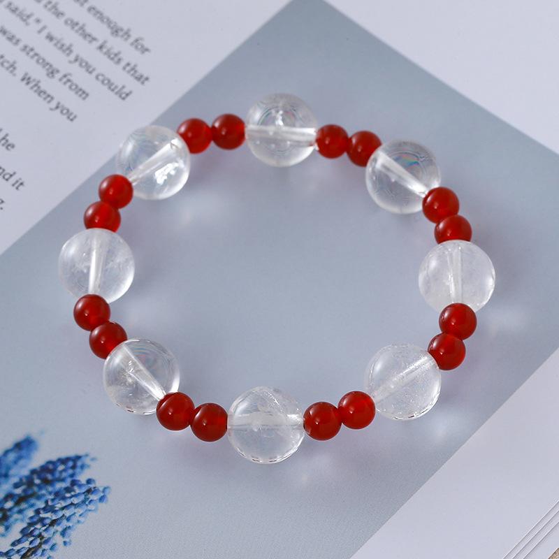 Natural agate bracelet white crystal bracelet.fashion women daily jewelry gift
Natural agate bracelet white crystal bracelet.fashion women daily jewelry gift