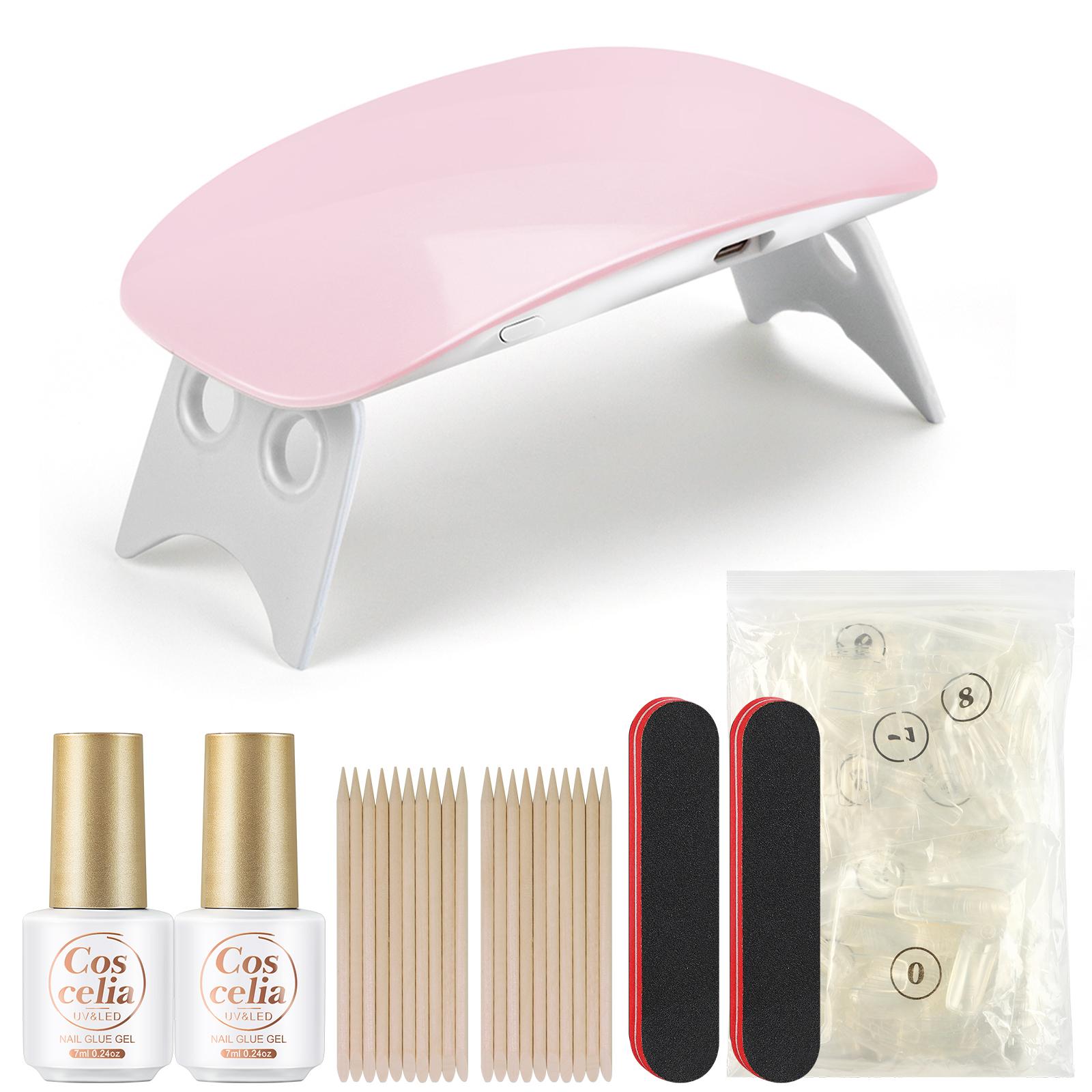 COSCELIA 6 Вт УФ-светодиодная лампа для сушки ногтей Лак-гель «Три в одном» с пилочкой для ногтей Набор маникюрных инструментов 
COSCELIA 6 Вт УФ-светодиодная лампа для сушки ногтей Лак-гель «Три в одном» с пилочкой для ногтей Набор маникюрных инструментов