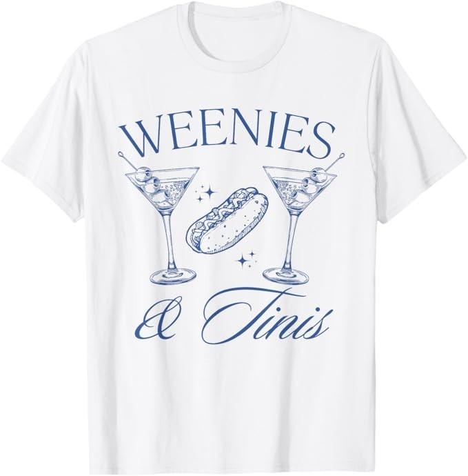 Weenies and Tinis Hot Dogs With Martini Cocktail Party T-Shirt M
Weenies and Tinis Hot Dogs With Martini Cocktail Party T-Shirt M